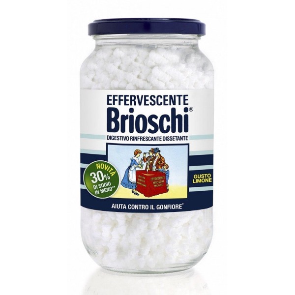 EFFERVESCENT DIGESTIVE BRIOSCHI IN GLASS JAR 250GRX12