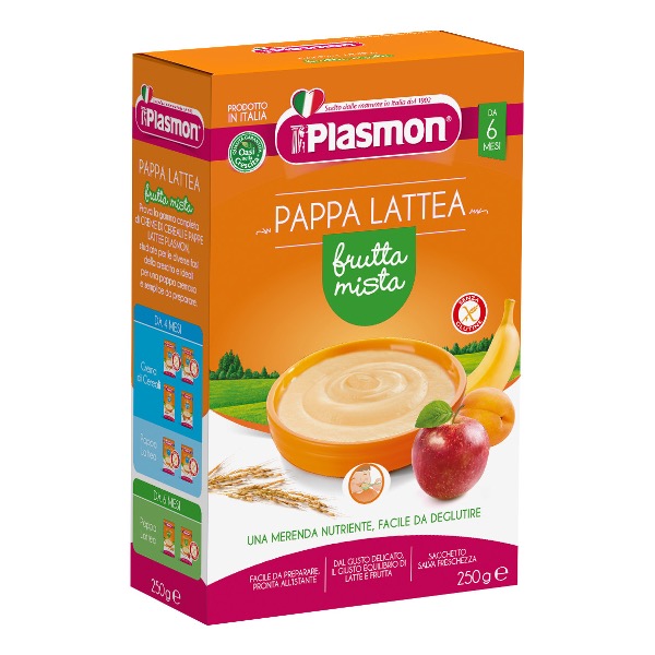 PL PAPPA LATTEA FRUTTA MISTA 250G.X6