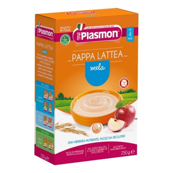 PLASMON INSTANT MILK APPLE GR.250 X 1 X 6