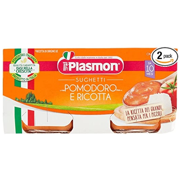 PLASMON SAUCE TOMATO RICOTTA CHEESE GR.80 X 2 X 12