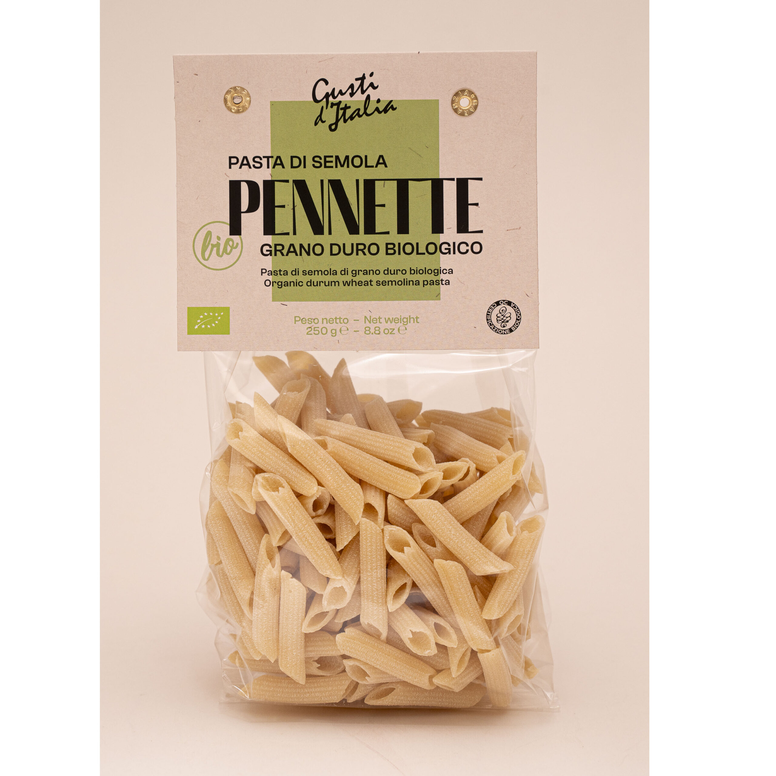 PENNETTE BIO - GUSTI D'ITALIA 250 GR