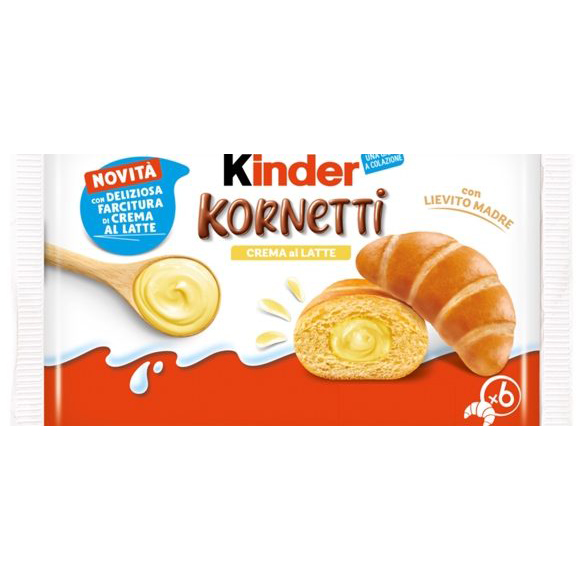 FERRERO CREMA AL LATTE KORNETTI 42 GR