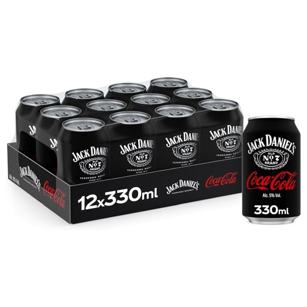 JACK DANIELS COCA COLA 5% CAN CL.33 X 12