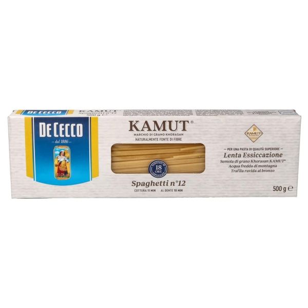 PASTA KAMUT DE CECCO SPAGHETTI N.12 500G X 20
