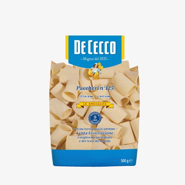 PASTA DECECCO PACCHERI N.125 500GX12