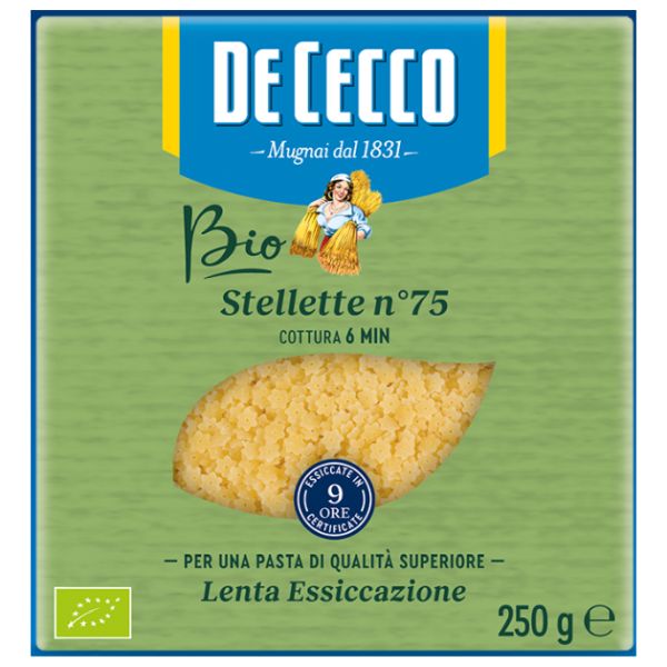 PASTA DECECCO BIO STELLETTE N.75 250GX24
