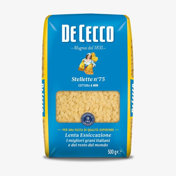 PASTA DURUM WHEAT DE CECCO STELLETTE N.75 500X24