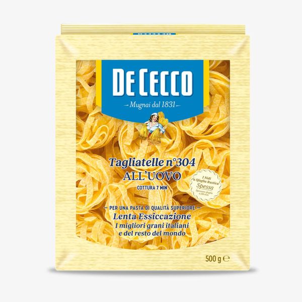 EGG PASTA DE CECCO TAGLIATELLE N.104 500 G X 8