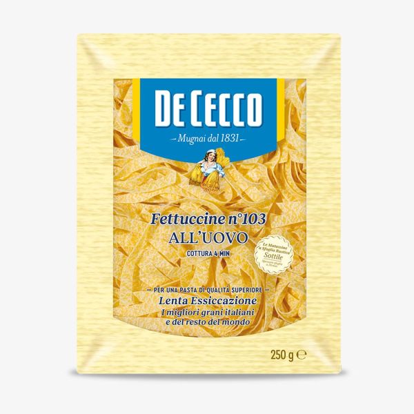 EGG PASTA DE CECCO FETTUCCINE N.103 500 G X 8