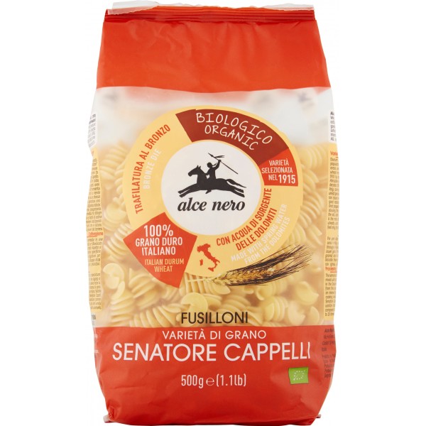 PASTA ALCE NERO SEN CAP FUSILLONI500GX12