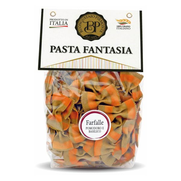 PASTA BUONGUSTAIO FARFALLE TOMATO BASIL 250GX12