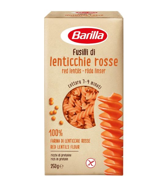 PASTA BARILLA FUSILLI RED LENTIL 250GX10