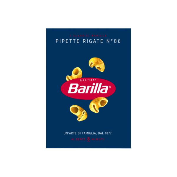 PASTA BARILLA PIPETTE RIGATE 500GX24