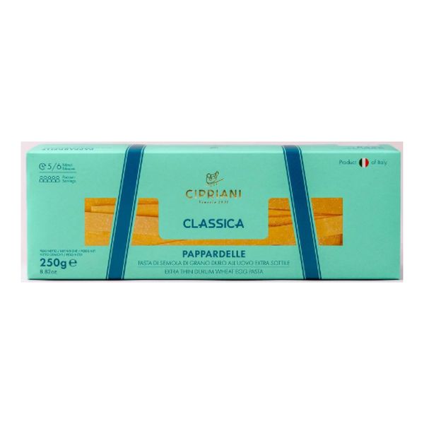 CIPRIANI EGG PASTA PAPPARDELLE GR 250 X 12
