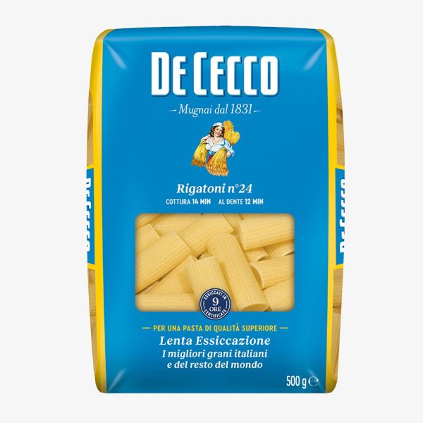 PASTA DECECCO RIGATONI N.24 500GX24 IN