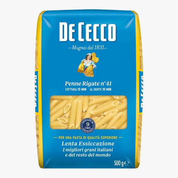PASTA DE CECCO PENNE RIGAT 41 500GX24 IN
