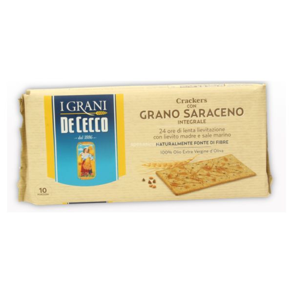 DE CECCO CRACKERS GRANO SARACEN 250GX12