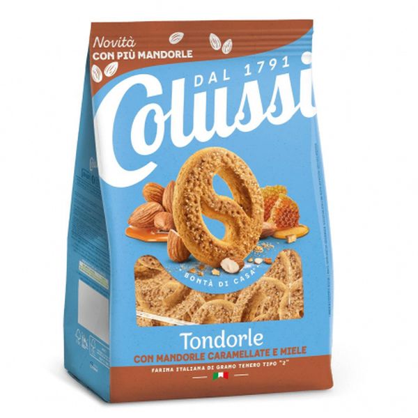 FROLLINI BISCUITS TONDORLE ALMOND AND HONEY COLUSSI 500GRX8