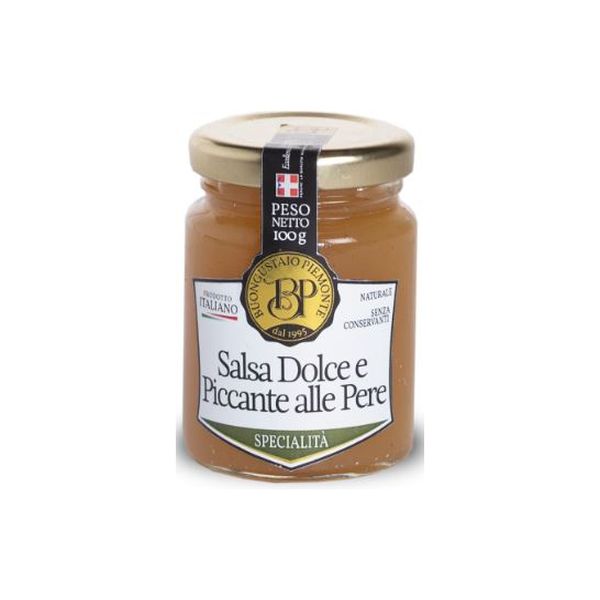 BUONGUSTAIO SPICY SWEET PEAR SAUCE 100 GR X 12 GLASS JAR
