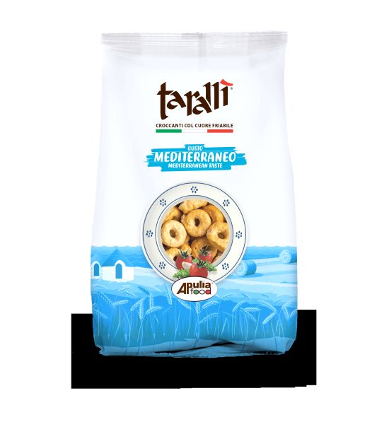 TARALLI GUSTO MEDITER. PIZZA 250G X 12