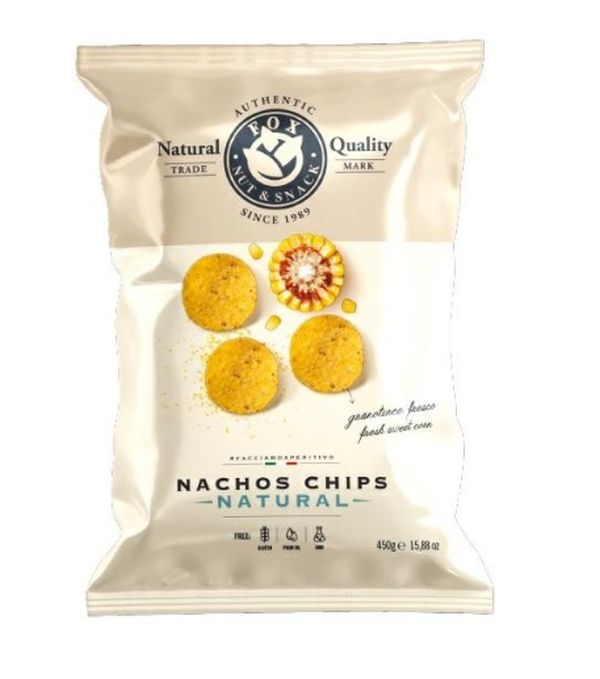 FOX BAR ITALIA TORTILLA NACHOS ROUND 450G X 12