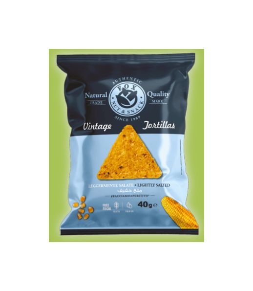 FOX BAR ITALIA TORTILLA LIGHTLY SALTED 125G X 24