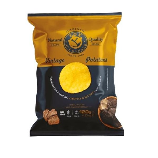 FOX BAR ITALIA VINTAGE POTATO CHIPS WITH TRUFFLE AND SEA SALT GR 300 X 16