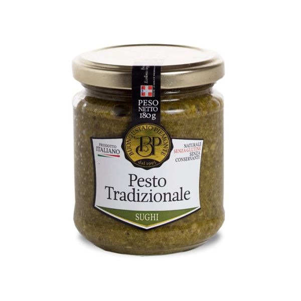 BUONGUSTAIO TRADITIONAL PESTO 180GRX12GLASS JAR – SUPS18B