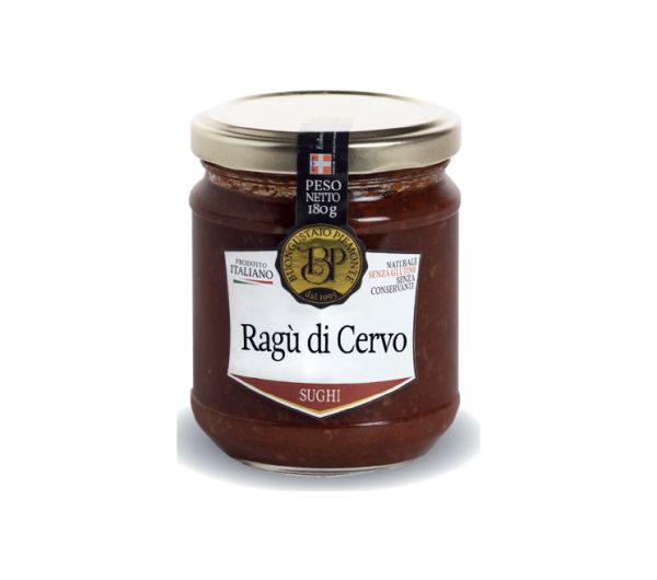 BUONGUSTAIO DEER RAGU SAUCE 180GRX12 GLASS JAR