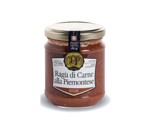 BUONGUSTAIO PIEDMONT MEAT RAGU SAUCE 180GRX12 GLASS JAR