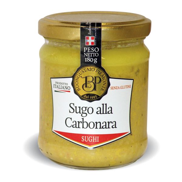 BUONGUSTAIO CARBONARA SAUCE 180G X 12 GLASS JAR – SUCB18B