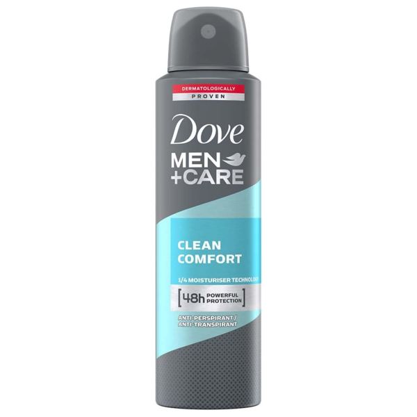 DOVE DEO SPRAY UOM CLEAN COMFORT 150MLX6