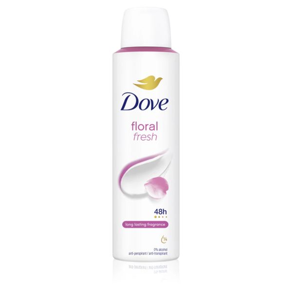DOVE DEO SPRAY FLORAL FRESH 150MLX6