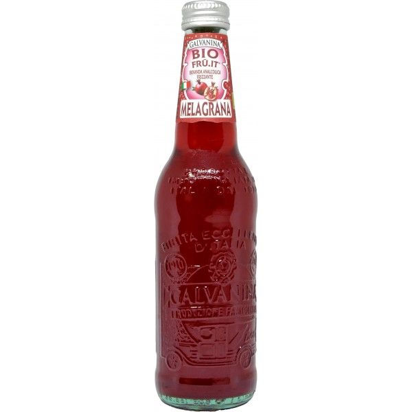 GALVANINA ORGANIC  POMEGRANATE SOFTDRINK 355MLX12 GLASS BTL