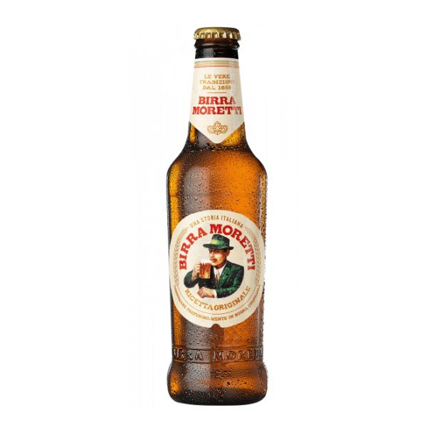 BEER MORETTI RICETTA ORIGINALE 4,6%VOL 10.6GP 33 CLX24 BOTT NO EXCISE DUTY