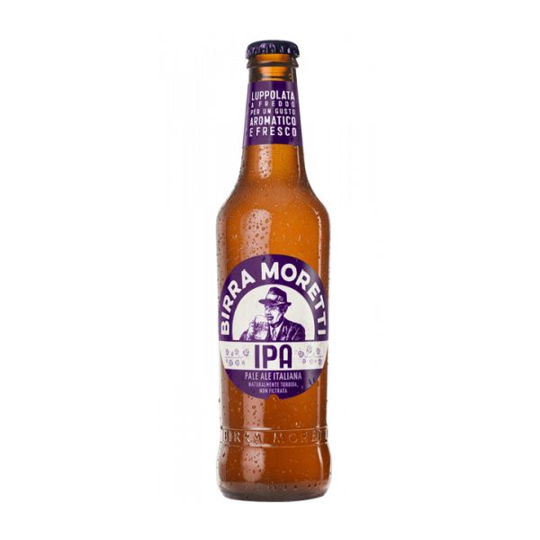 BEER MORETTI IPA CL33X24 BTLS 5.2%VOL 12.10GP NA