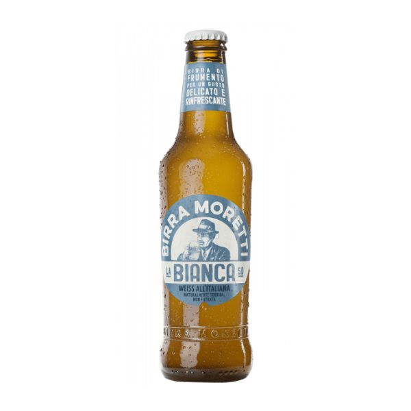 BEER MORETTI LA BIANCA CL 33 X 24 BOTTLES 5%VOL NA