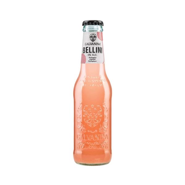 GALVANINA ORGANIC BELLINI SOFTDRINK 200ML X24 GLASS BTL