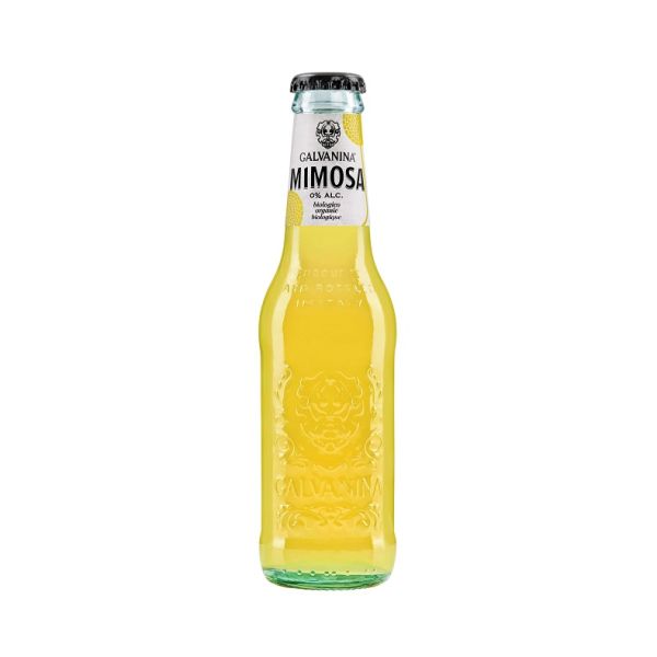 GALVANINA ORGANIC MIMOSA SOFTDRINK 200ML X24 GLASS BTL