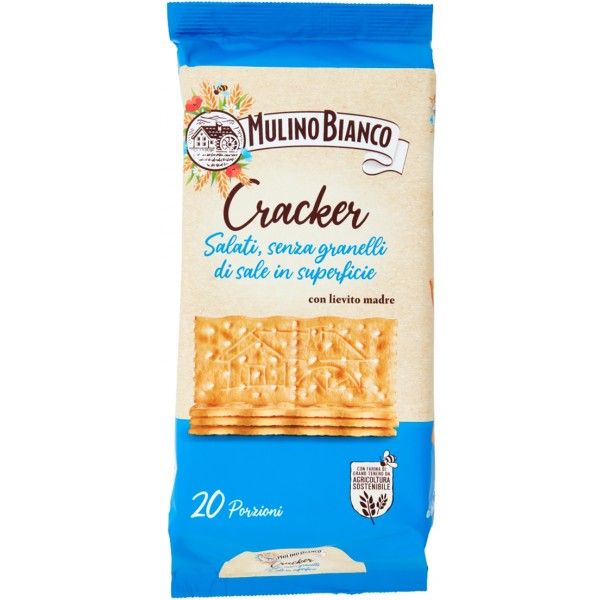 MULINO BIANCO NOT SALTED CRACKERS 500 GR. X 9