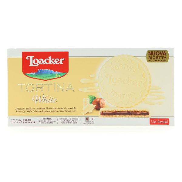 LOACKER TORTINA WHITE 21 G X 24 PCS X 6 DISPLAYER