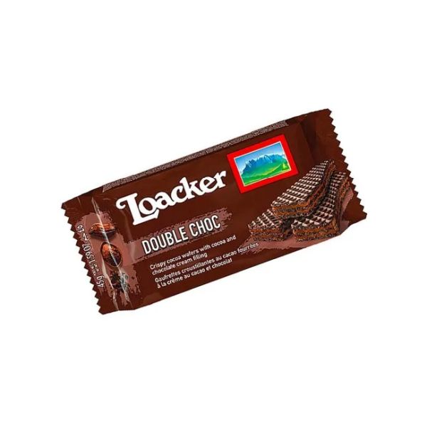 LOACKER DOUBLE CHOC  45 G X 25 X 12