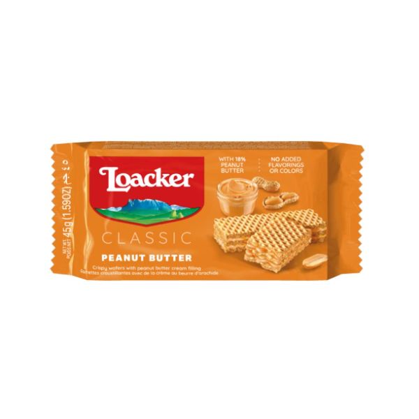 LOACKER PEANUT BUTTER 45 G X 25 X 12