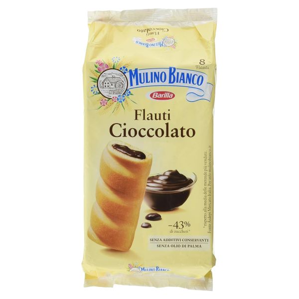 SNACK CHOCOLATE FLAUTI MULINO BIANCO 35GX8X12