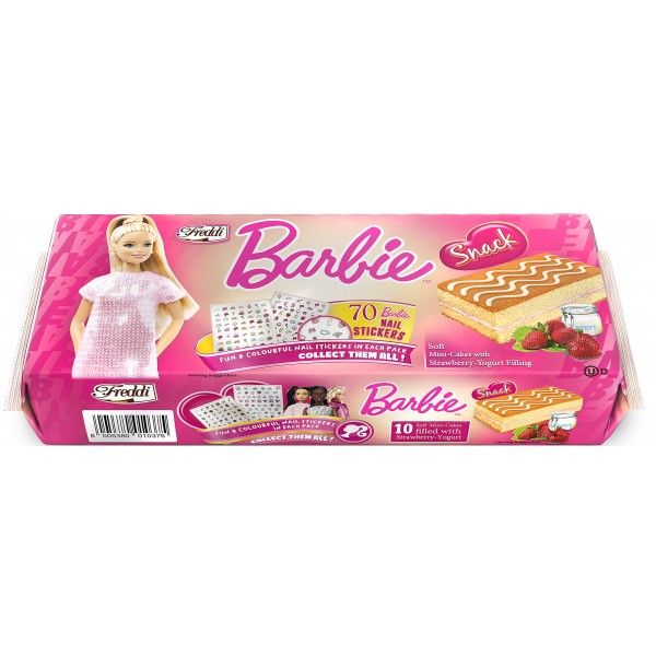 BARBIE SNACK STRAWBERRY 25G X10 X 12
