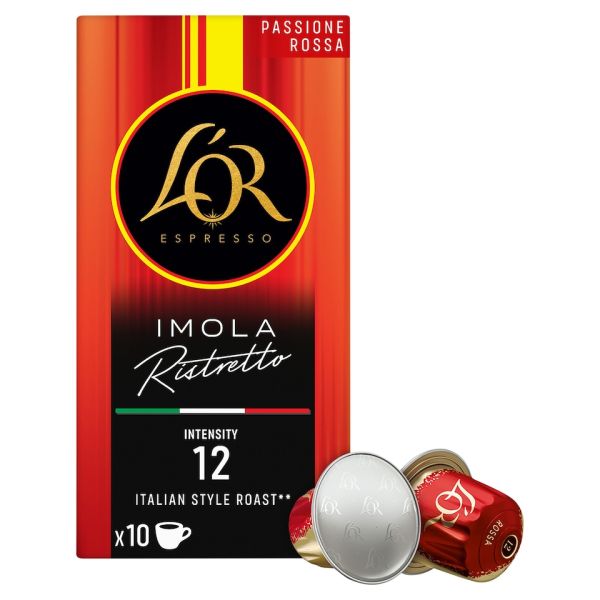 L’OR RISTRETTO ROSSA UTZ NESPRESSO COMPATIBLE CAPSULES X 10 X 10