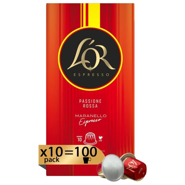 L’OR ESPRESSO ROSSA UTZ NESPRESSO COMPATIBLE CAPSULES X 10 X 10