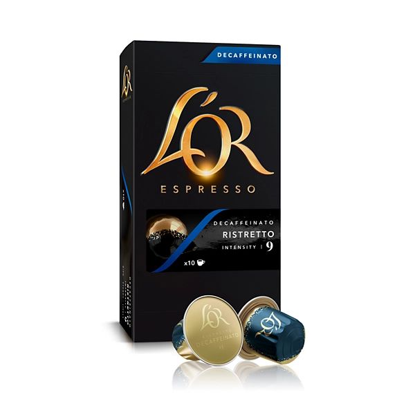 L’OR RISTRETTO DECAFFEINATO UTZ NESPRESSO COMPATIBLE CAPSULES X 10 X 10