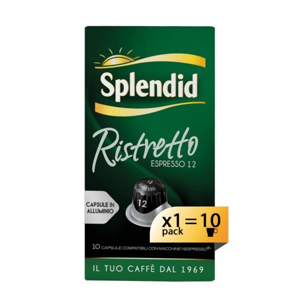 SPLENDID RISTRETTO UTZ NESPRESSO COMPATIBLE CAPSULES X 10 X 10