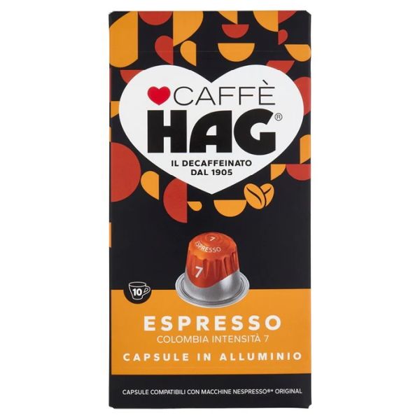 HAG ESPRESSO COLOMBIA UTZ NESPRESSO COMPATIBLE CAPSULES X 10 X 10